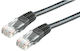 Secomp U/UTP Cat.6 (Gigabit) Network Cable Ethernet 0.5m Black