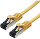 Value S/FTP Кат. 8 (40 Gbps) Ethernet Мрежов Кабел 1 m Жълт