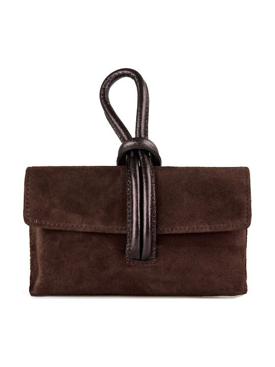 Women's Suede Brown Handbag