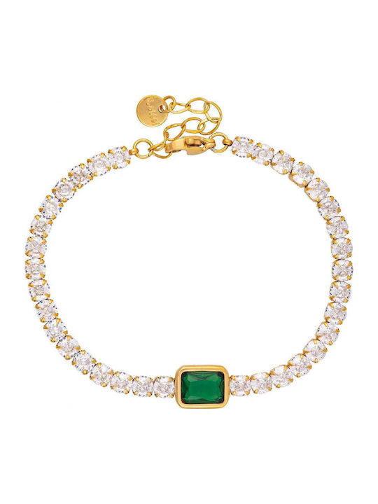 Excite-Fashion Women's Riviera Bracelet in Gold-Plated Stainless Steel