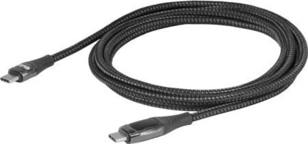 Club3D Geflochtenes Kabel USB-C-Stecker - USB-C 240 W Schwarz 3 m CAC-2508