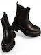 Damen Chelsea-Stiefeletten Schwarz