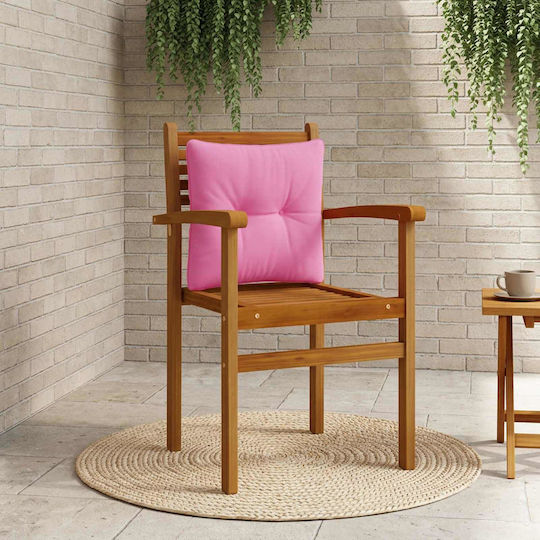 vidaXL Putten Garden Sofa Cushion with Backrest Pink 40x40 cm