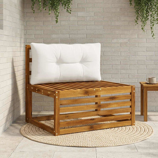 vidaXL Μαξιλάρι Καναπέ Κήπου με Πλάτη Putten Λευκό 40x70εκ.