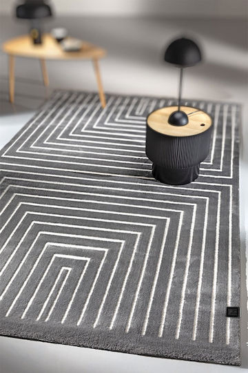 Guy Laroche Domino Rectangular Rug Carbon 160x230cm