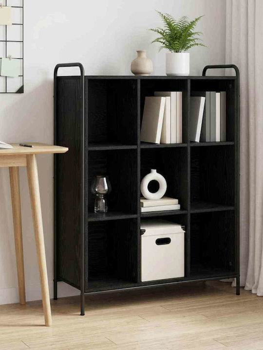Bookcase Black Oak 83x33x111 cm