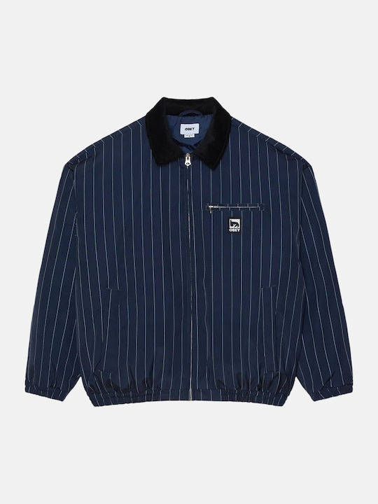 Obey Elysian Jachetă Albastru Marin Multicolor