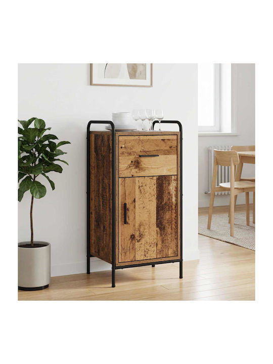Wooden Sideboard with Drawers Brown 97x33x81 cm