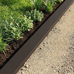 vidaXL Metal Garden Edging in Black 1m x 15cm 2...