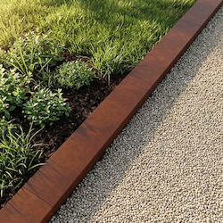 vidaXL Metal Garden Border 1m x 15cm 2 pcs