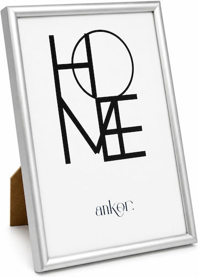 Ankor Wall-Mounted Metallic Photo Frame with Silver Frame