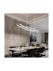 ArkoLight Black LED Pendant Light with Adjustable White Light 100x15x103 cm
