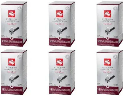 Illy Espresso-Kapseln Intenso Karamell Kompatibel mit E.S.E.-Pod-Maschinen 108 Stück