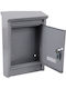 KMT Style Metal Outdoor Mailbox in Grey 21.6x9.4x30.5cm
