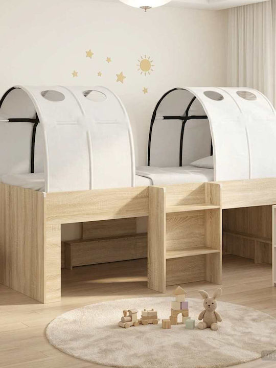 Einzel-Kinderbett Beige für Matratze 98,5 x 200 cm