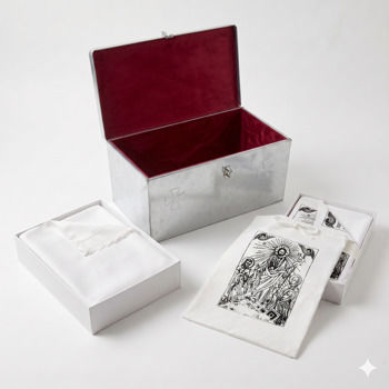 Exhumation Set Double Galvanized Bone Box Lined Sack Sheet