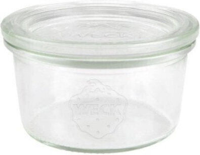 Weck Set aus 12 Universalgläsern mit Deckel, Glas, Transparent, 165 ml, 12 Stück
