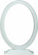 Oval Upright Aluminum Grave Photo Frame No. T White 11x15