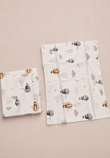 Comfort Single Cotton Sheet Set White 270x165cm 2 Pieces