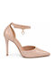 Pointed Toe Heels with High Heel Beige