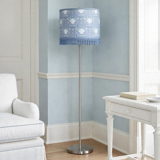 Oxygen Floor Lamp with E27 Bulb Holder Blue