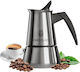 Cecotec Piccolina 200 Μπρίκι Espresso 2cups Inox Ασημί
