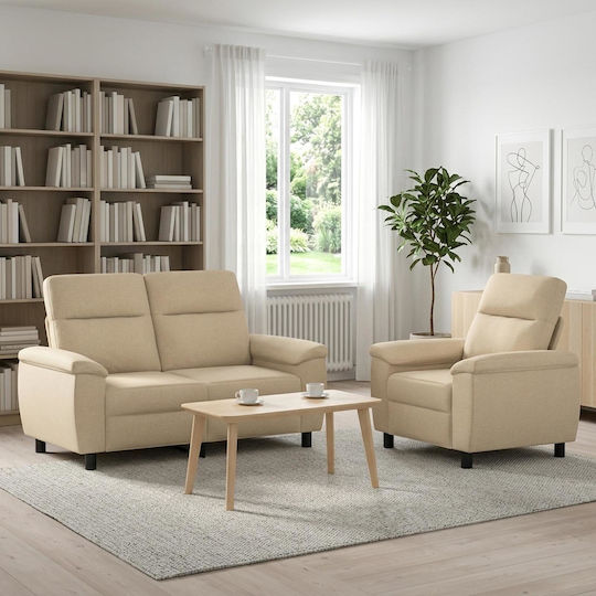 Wohnzimmermöbel-Set 2-Sitzer & Sessel