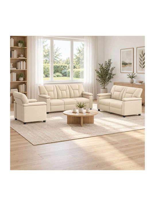 Wohnzimmermöbel-Set 3-Sitzer & 2-Sitzer & Sessel