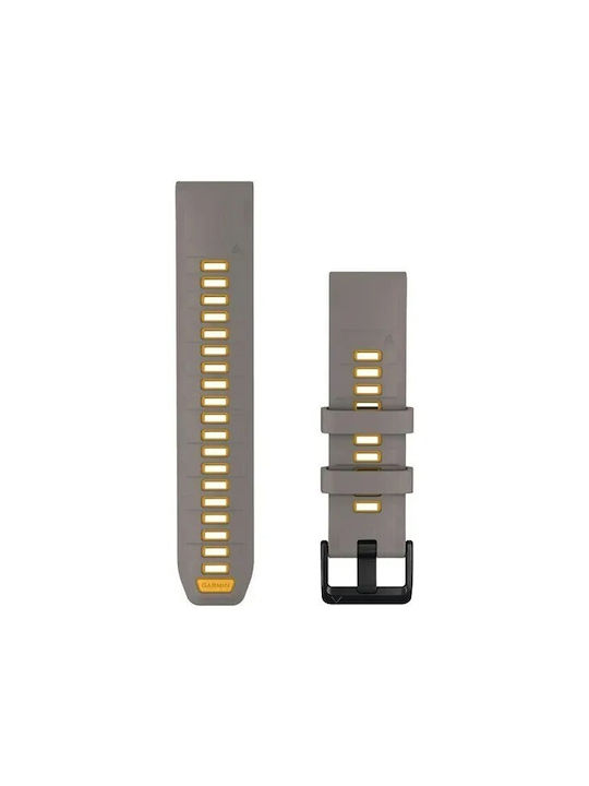 Garmin Quickfit 22 Λουράκι Σιλικόνης Ασημί (Universal 22mm)
