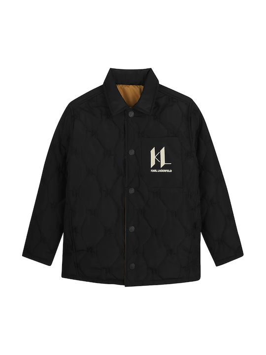 Karl Lagerfeld Kids Short Coat Black