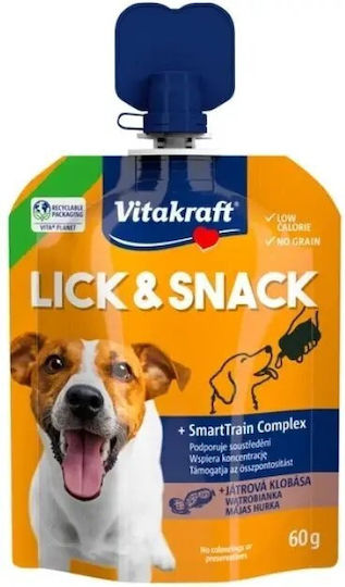 Vitakraft Dog Lick & Snack Λιχουδιά Σκύλου με Συκώτι 60gr