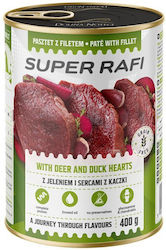 Rafi Nasses Hundefutter mit Hirsch und Ente 400 g Rafi Nasses Hundefutter mit Hirsch und Ente 400 g