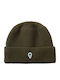 Men's Beanie with Rib Knit in Khaki