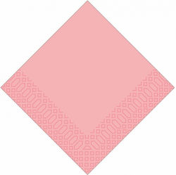 Șervețele de Hârtie Roz de Lux 33x33 cm cu 2 St...