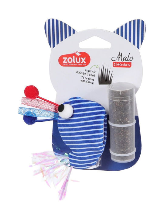 Zolux Malo Blue Whale Catnip Toy Refill Insert Cats