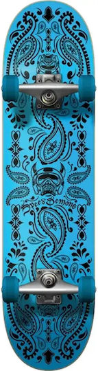 Speed Demons Skate Bandană 8,5" Skateboard Complet Tip Shortboard Albastru