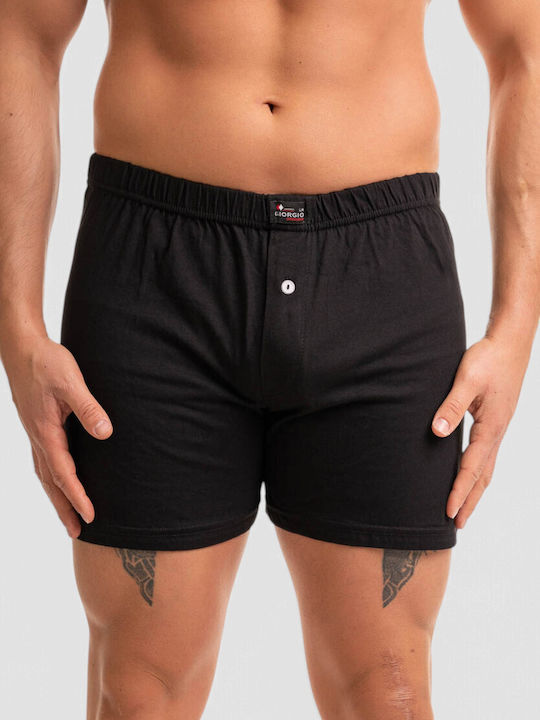 Men's Black Printed Boxer
