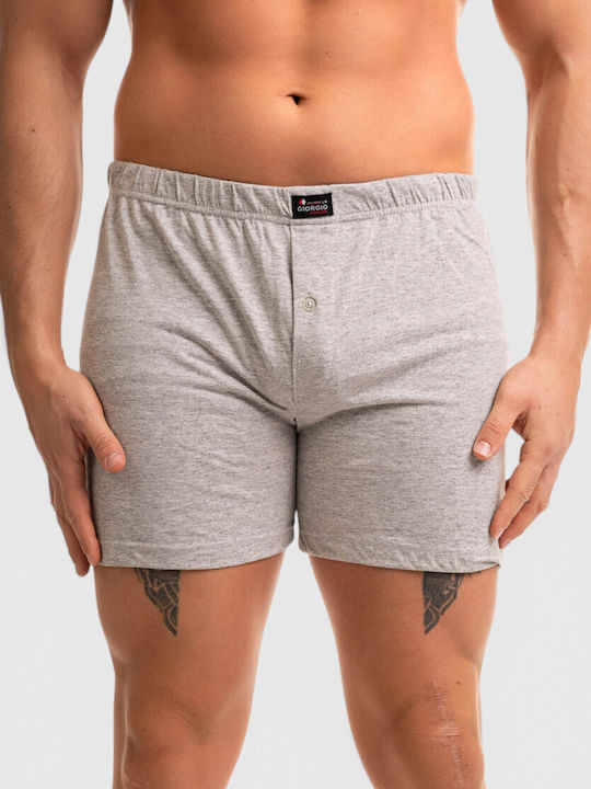 Men's Grey Printed Boxer