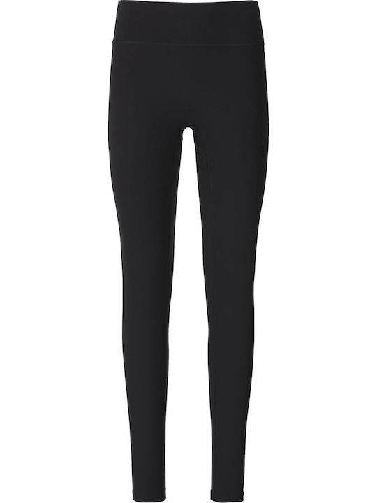 Trainingsleggings für Damen Lang Formend Black