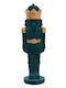 Kaemingk Weihnachts-Nussknacker aus grünem Polyresin, Höhe 26 cm