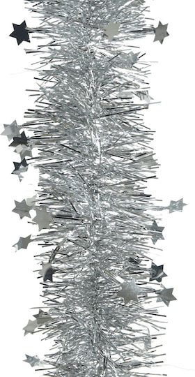 Decoris Illuminated Silver Christmas Garland 270cm