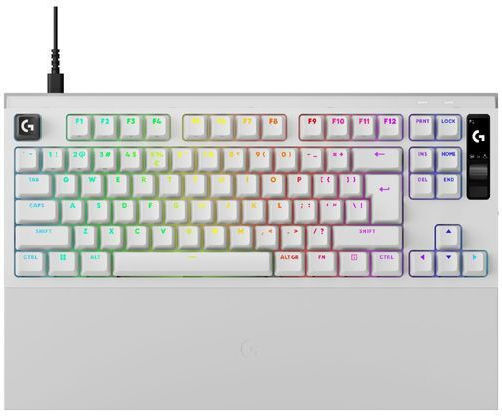 Logitech G Pro X2 Rapid Tenkeyless Gaming Keyboard with RGB Lighting (English US) White