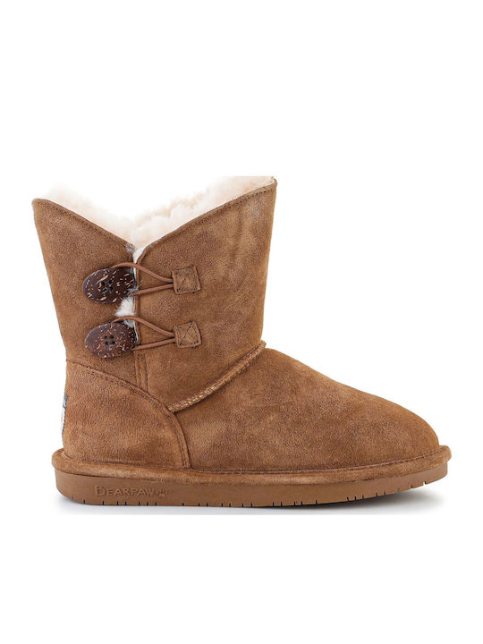 Bearpaw Hickory Ii Ghete Dama din Suede Maro