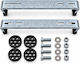 Floor-Standing Bases Set Galvanized 500x95x56x2.2 for 16,000–24,000 BTU Air Conditioners Screws Anti-Vibration Mounts