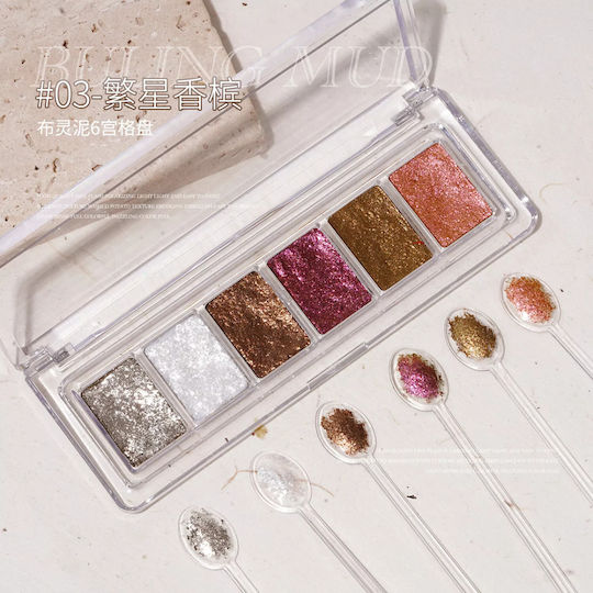 Aurora Mermaid UV LED Gel Nail Powders 6 Colors No. 2