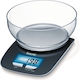 Beurer KS 25 Digital Kitchen Scale with Bowl up to 3 kg
