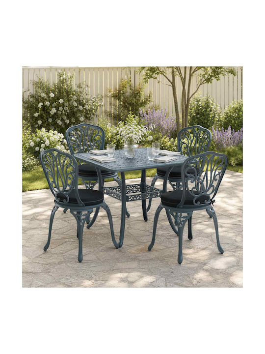vidaXL Soest Round Garden Chair Cushions Black ...