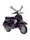 Pin Καρφίτσα Piaggio Vespa Px 50 Μαύρη Μπρελόκ