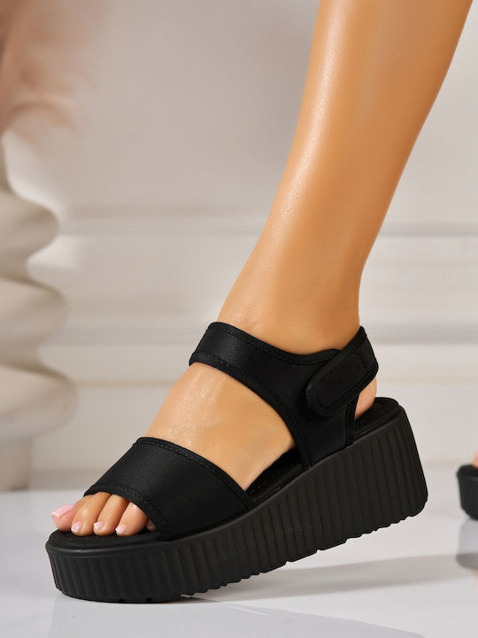 Mei Mei J Aseny Women's Summer Platforms Black