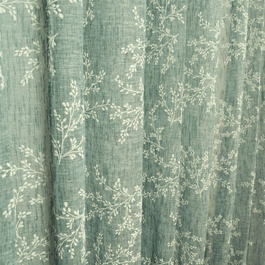 SpitiBazaar Vorhang mit Kräuselband in Mintgrün 270x280 cm SpitiBazaar Vorhang mit Kräuselband in Mintgrün 270x280 cm